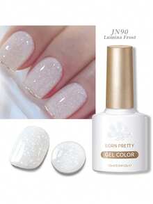 BORN PRETTY 10ml 雪花闪粉果冻凝胶指甲油 乳白色粉色闪粉 可卸 UV LED 凝胶美甲沙龙专用 - 彩色 - 查看 10