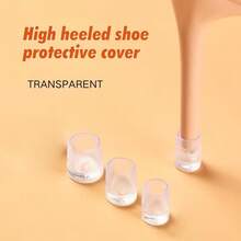 1 Pair Anti-Slip Durable High Heel Protectors, Suitable For Women's Modern Latin Dance Shoes, Fit Soft Sole, Round Heel, Light-Weight Design Shoes - Multicolor - View 6
