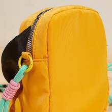 Miniso Disney Pluto 95. Jubiläums Ohren Tragetasche, strapazierfähiges Material, 3D Gesichtsmerkmale + Ohren Dekoration, Handgriff Design, geeignet für tägliche Ausflüge/leichte Aufbewahrung, süße Cartoon Tasche (1 Stück) - Orange - Übersicht 5