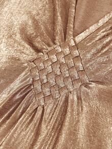 Đầm Kaftan Ma-rốc thanh lịch mùa xuân/hè 2026 dành cho nữ, cổ chữ V, tay dài cánh dơi, dáng rộng, maxi, thích hợp mặc đi biển, nghỉ dưỡng, dự tiệc tối, áo choàng ngoài khi đi bơi. - Rượu sâm banh - Xem 7