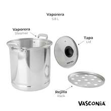Vasconia Vaporera Esencial de Aluminio 5.8 Litros - Pago - Ver 2