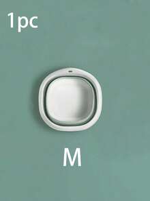 1pc Multifunctional Folding Basin - Thick And Durable Plastic, Square Shape, Convenient For Storage And Hanging - Suitable For Kitchen And Bathroom, Large Folding Basin For Outdoor Travel And Home Use, Portable Plastic Basin For Student Dormitory