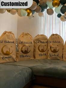 可定制抽绳户外背包,个性化运动休闲健身包,男女通用,可定制图案 - 彩色 - 查看 3