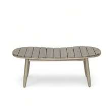 MERAX 2 Piece Patio Conversation Sets, Outdoor Acacia Wood Patio Seating Group,Woven Rope Loveseat With Cushions And Coffee Table For Porch, Garden, Backyard, Balcony, Grey Finish, Beige Cushion - Xám - Xem 7