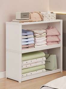 3-5 Tier Stackable Storage Cabinet With Dust-Proof Doors, White Multi-Function Storage Unit, Suitable For Closet, Laundry Room, Kitchen Or Home, Space-Saving Design, Easy To Assemble, Closet Organization, Multi-Function Furniture - Multicolor - View 7