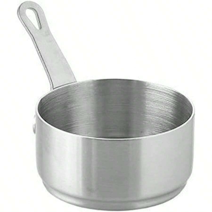 Sauce Pan, Handle Sauce Pan With Hanging Hole, Handle Sauce Pot Multi - Purpose Corrosion - Resistant 304 Stainless Steel Measuring Cups Cooking Banquet Picnic 50ml - 不鏽鋼 50毫升 - 查看 1
