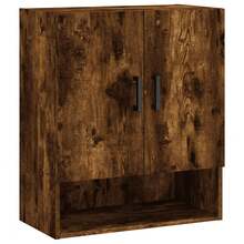 vidaXL Armario de pared chêne fumé 60x31x70 cm ingeniería de madera - Marrón - Ver 2