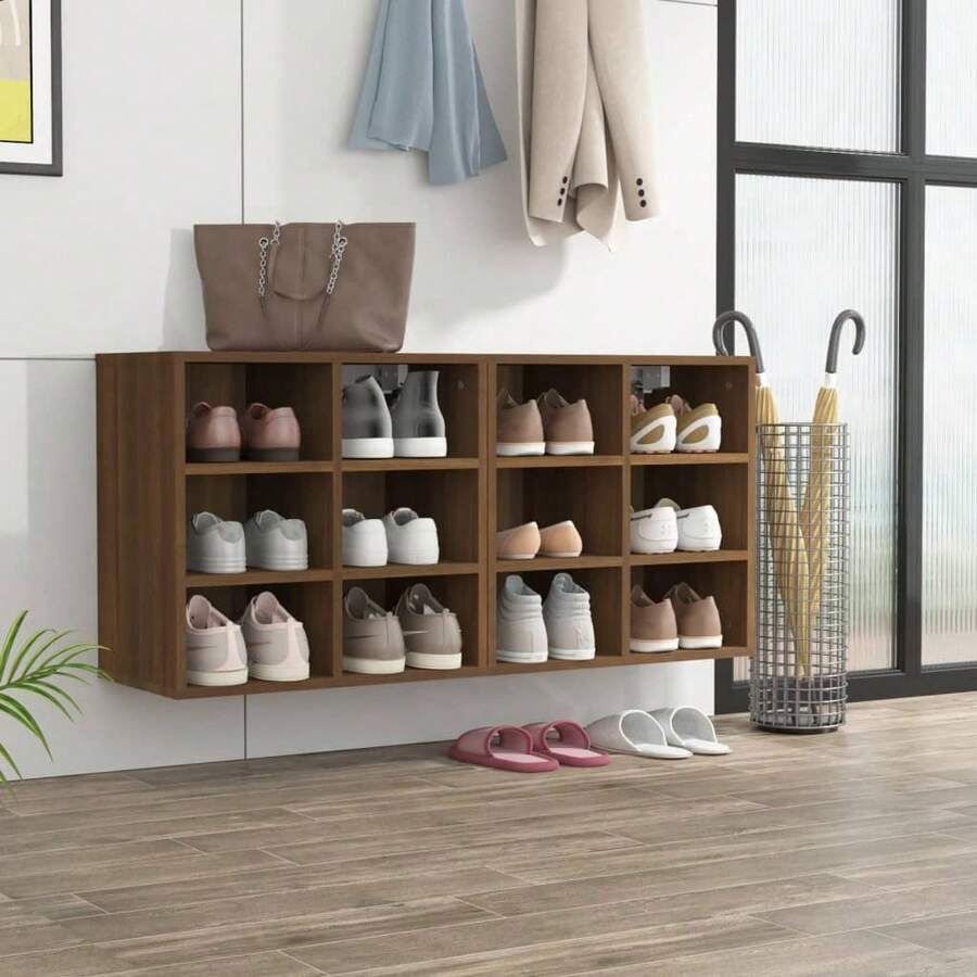 vidaXL Armadi da salotto 2 pz. Chêne Marrone 52,5x30x50 cm - Castano - Visualizzare 1