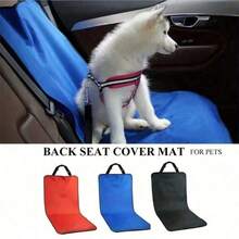 1pc Multi-Color Pet Car Seat Cushion, Anti-Dirty Mat For Rear Passenger Seat, Waterproof Oxford Cloth Pet Car Seat Cover, Rear Seat Protector Mat For Car, Outdoor Travel
