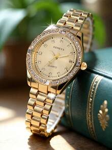 LIANDU LIANDU 母亲节女士腕表，时尚创意，百搭实用，小巧精致，个性化石英表，适合日常佩戴，生日礼物，返校季礼物，感恩节礼物，浪漫场合礼物，完美之选 - 金色 - 查看 8