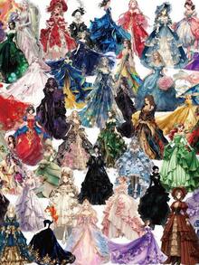 1Set Transparent Girly Stickers Aesthetic Stickers Court Ladies Favors Craft Supplies PET Vinyl Sticker - Multicolor - View 11