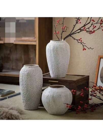 1 Stück nordischer minimalistischer dicker Keramik Hydrokultur Vase, Retro Design, Blasenvase, geeignet für Heimdekoration, modernes minimalistisches Vaseset, geeignet für frische Blumen, bohemian Stil Vase, geeignet für Bauernhaus, Wohnzimmer, Esszimmer, Esstisch, Schreibtisch, Bücherregal, Mittelpunkt Dekoration, Heimdekoration, Tischdekoration, Raumdekoration, Blumendekoration, Glasvase