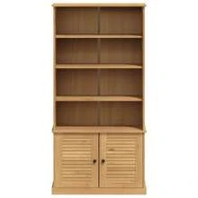 vidaXL Bibliothèque VIGO 85x35x170 cm legno massiccio di pin - Castano - Visualizzare 4