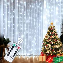 USB Powered Curtain Lights, 8 Modes Remote Control Fairy Lights, Suitable For Bedroom, Valentine's Day, Christmas, Wedding, New Year Home Decor, Holiday Lighting String, Party Decoration - USB Curtain Light - View 13