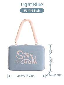 DANYCASE Laptop Handbag Bag For Macbook Pro Case For Laptop HP 13.3 14 15 15.6 Inch Protable Shoulder Messenger Bag - Baby Blue - View 12