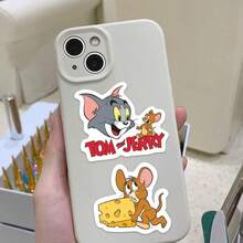 50pcs Cute Cartoon Tom And Jerry Waterproof Stickers/Decals - Multicolor - View 8