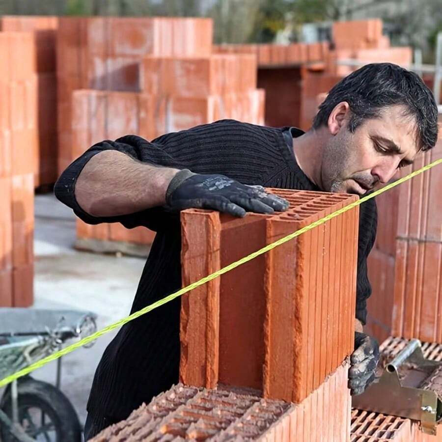 100m/Rollo Cuerda trenzada de 4 colores, cuerda resistente para cometas de exterior, cuerda versátil para jardinería, adecuada para herramientas de jardinería o mampostería, manualidades y aplicaciones de jardinería - Rosa Fucsia - Ver 1