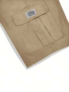 Plus Size Men's Sports Shorts, Summer Casual Jumpsuit Pants, Jogging Pants, Lightweight Durable 5-Inch Inseam Beach Shorts, Suitable For Running, Outdoor Travel, Beach, Shopping, Dating, Daily Wear, Father's Day Gift - Khaki - View 6