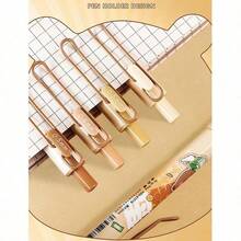 Capybara 4 Pcs Retractable Pens Cute Cartoon Capybara Pen 0.5mm Black Ink Soft Grip Writing Pens Gel Ink Pens Office School Supplies For Girls Boys Women Mengift,Large-Capacity Multi-Layer Pencil Case,Back To School Supplie Essentials Office Supplies Valentine's Day Gifts - Multicolor - View 11