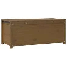 vidaXL Boîte de rangement castanho miel 110x50x45,5cm Bois massif de pin - Castanho - Ver 7