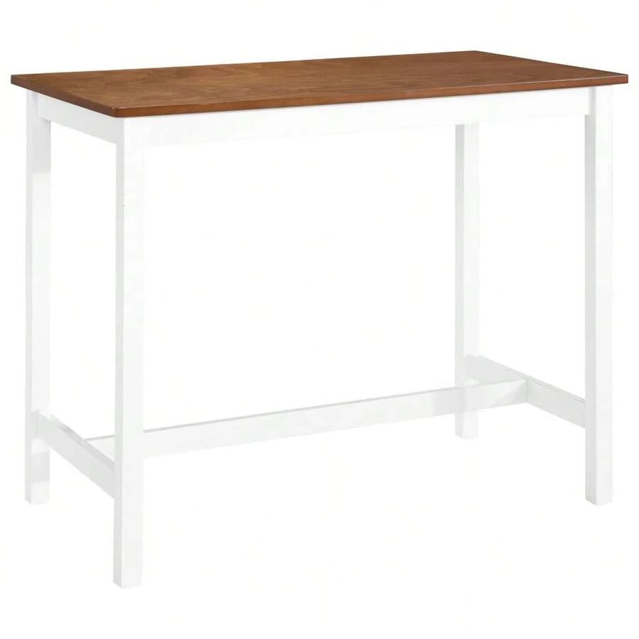 vidaXL Tavolo da bar Bois massiccio 108x60x91 cm - Castano - Visualizzare 1