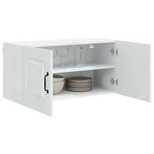 vidaXL Armario de cocina Kalmar blanco brillante 80 x 31 x 40 cm - Blanco - Ver 3