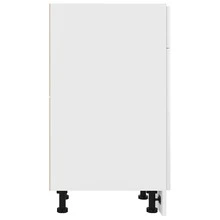 vidaXL Meuble bas à tiroirs "Lyon" Blanc 30 x 46 x 81,5 cm Bois d'ingénierie - Blanc - Voir 9