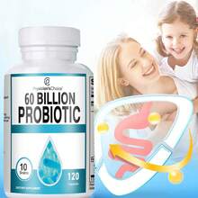 PSLALAE Probiotics 60 Billion - Organic Prebiotics - Colon Cleansing, Promote Gut Health And Regularity, And Boost The Immune System - 60pcs - 60 viên nang - Xem 1