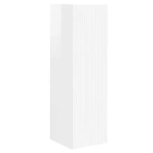 vidaXL Mural de TV Meuble Mural de montagem branco brilhante 30 x 31 x 100 cm - Branco - Ver 2
