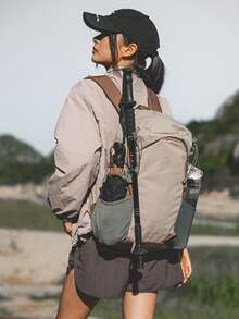 New Outdoor Hiking Backpack, Large Capacity, Lightweight, Convenient Trekking Backpack, Sports Dual-Shoulder Bag, Waterproof, Wear-Resistant, Suitable For Hiking, Travel, Camping, Leisure, Unisex, Campus - Pink - View 1