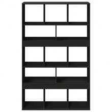 vidaXL Cloison de Separation Nero 100x33x156,5 cm in legno d'ingegneria - nero - Visualizzare 4