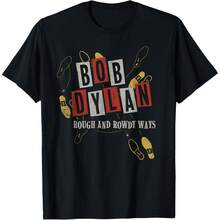 Bob Dylan - L R T-Shirt - Black - View 1