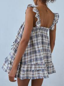 Women Lounge Dresses - Blue - View 2