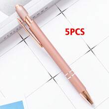 Customized Text/Logo Metal Push Button Pen, Aluminum Barrel Pen, Stylus Ballpoint Pen, Handwriting Touch Screen Pen, Thoughtful Gift For Family, Friends, Teachers, Parents, Colleagues, Great For Back To School, Graduation Season - Multicolor - View 28