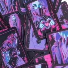 Limited Edition Cyberpunk Neon Moon Lenormand - Multicolor - View 2