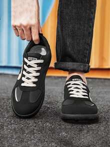 Giày thể thao cổ thấp casual mới năm 2025, giày phong cách sống năng động. - màu đen - Xem 5