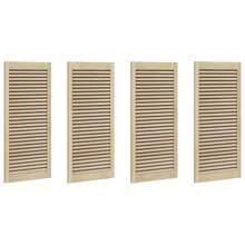 vidaXL Porte de Cabinet with 4 pcs Naturel 140.5 x 2 x 59.5 cm - Castano - Visualizzare 2
