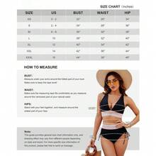 Women High Waisted Bikini Sets Tummy Control Swimsuits Color Block Two Piece Drawstring Bathing Suit Outdoorfun - Navy Blue - View 9