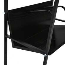 vidaXL Bibliothèque 2 ebenex negro 52x28x59 cm ingeniería de la madera - Negro - Ver 7