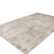 Alfombras de diseño, alfombras de pelo corto, alfombra de salón, alfombra moderna, antideslizante, 80x160cm, terciopelo cristal, para salón, dormitorio - Gris - Ver 3