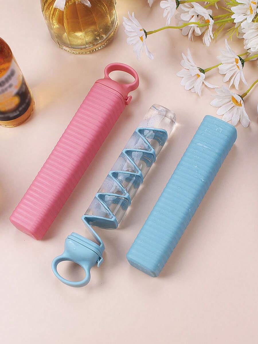 1个硅胶冰格 | 家用拉出式冰模，便携快速冷冻，厨房冰块模具