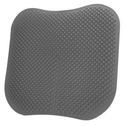 Gray Double-Layer Thick Gel Seat Cushion, Column-Shaped Breathable Anti-Slip Cover, Pressure Dispersion Design, Suitable For Office And Car Wheelchair Elastic Furniture Protection