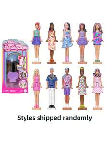 Mattel 1.5 Inch Barbie Mini Fashion Doll, Packed In "Nail Polish" Container, Mysterious Surprise Box Doll, Girls' Toy, Girls' Gift JCP97 - Multicolor - View 10
