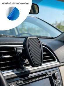 1pc Car Air Vent Phone Holder, Magnetic Phone Mount Compatible With Most Car Air Vents (Not Compatible With Round Vent) - A - View 4