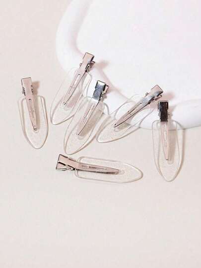 6个/包 小巧便携防滑刘海夹，适合沙龙和居家使用，女士适用，美发工具，美容配件，卷发适用，秋季，旅行，美发工具，女士配件，发饰，秋季，头发，女士，旅行，女士，发饰，美发工具，美容配件，礼物，旅行，女士礼物，发饰，女士，圣诞礼物，成人圣诞礼物，成人圣诞礼物，发饰，女士配件，圣诞礼物，成人礼发饰，女士礼物创意，美容圣诞礼物，女士礼物，沙滩发夹，优雅爪夹