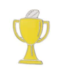 1 pezzo Spilla a forma di trofeo ispirata al calcio, accessorio di abbigliamento in lega con goccia d'olio, badge divertente, spilla, spilla da cappello, spilla per zaino, ciondolo per borsa, regalo perfetto di spilla per i migliori amici - Multicolore - Visualizzare 10