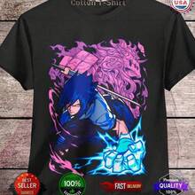 Narutos Shippuden Anime T-Shirt - Graphic T-Shirt, Street Style Graphic T-Shirt, Suitable For Role Playing, Casual Men's T-Shirt, High-Quality Cotton Comfortable Version, Anime Fashion For Comic Lovers Parent-Child Outfits Anime Merchandise Exclusive T-Shirts For Premium Fans Unisex Casual Short-Sleeved Tees A Must-Have For Fans Suitable For Festivals, Parties, Homewear, Daily Commutes, Back-To-School Outfits And Concert Looks Printed And Shipped In The USA 100% Cotton T-Shirts Opaque, Versatile Basic Tees - 黑色13 - 查看 1