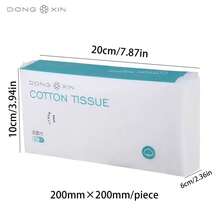 [East Xin] Dual-Purpose Cleansing Wipes, 80 Sheets, 100% Cotton, Thicker Disposable Face Towels, Makeup Remover, Skincare, Travel Essential, Suitable For Sensitive Skin - Multicolor - View 3