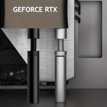 磁吸式垂直GPU安装支架 - 专业平衡铝合金材质，高度可调，可旋转可伸缩，适用于定制PC机箱GPU支撑支架。 - 銀色 - 查看 7