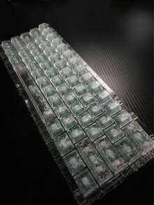 119键白色碳纤维粉色纹理侧刻键帽 - 白色 - 查看 5